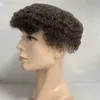 بديل شعر بشري ماليزي البكر 1bgrey 8mm موجة Toupee Swiss Lace للرجال السود