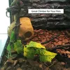 Répteis fornece plantas plantas de videiras plásticas galhos de terrário para dragão barbudo lagarto gecko snake tank habitat decoração 230208