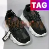 2023 Kette Ltaly Casual Schuhe Reflexionsh￶he Reaktionsreaktion Frauen Sneakers dreifarbige schwarze mehrfarbige Wildleder Bluette Gold Psychedelic Floral Barocco Sneaker