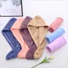 Towel 2pcs Super Absorption Microfibre Quick-dry Hair Cap Hat Womens Girls Lady's Drying Wrap Turban Head Bathing Tool