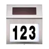 Solar Lamps Powered Led Light Sign House El Door Address Plaque Waterproof Number Digits Plate Lamp For Home Lighting White Drop Del Dhuev
