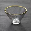 Cups Saucers Star Hammer Heat-resistant Glass Gold Three-legged Tea Cup Single Master Phnom Penh Small