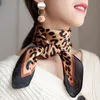 Scarves 70 70cm Silk Square Scarf Women Satin Bandana Print Bag Head Band Fashion Lady Hair Shawl Wrap Female Neckerchief Hijab