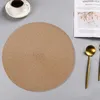 Table Napkin Place Mates Mat PP Decorative Round Western Food Insulation Waterproof 4pcs