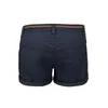 Women's Shorts 2023 Summer Casual Solid Female Woven Belt Plus Size S-5XL Women Retro Pockets Streetwear Work