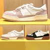 Designer Italy Casual Shoes Calfskin Suede Sneaker White Pink Black Women Comfort Sports Trackers Sneakers