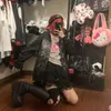 Sweats à capuche pour femmes Sweatshirts 90s Esthétique Papillon Zip Up Surdimensionné Harajuku Manches Longues Goth Y2K Automne Grunge Punk Manteau Rétro Vêtements 230208