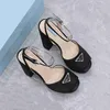 2023 Fashion Pradity Sandaler Ladies L￤tt vattent￤t plattform Mid High Heels Rainy Day Beach Student Casual Sandaler EEW