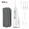 Hygiène bucco-dentaire Portable Oral Irrigator Dental Water Flosser USB Jet Floss Tooth Pick Cleaning Whitening Instrument Tool Sac de voyage 230207