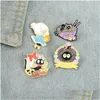 Pins Broches Japanse Manga S Schattig Emaille Pins Badge Broche Rugzakken Tas Kraag Revers Decoratie Sieraden Cadeaus Voor Vrienden 4 Colo Dhj3P