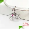 Charms 100 Real 925 Sterling Sier Blackboard Teach with Love Fit Original armband ketting S925CharmScharms Drop levering 2 DHXR5