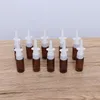 Storage Bottles Bottle Nasal Spray Empty Nose Mist Sprayer Mini Refillable Pump Fine Amber Brown Container Vials Travel Essential