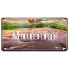 I LOVE poster painting FIJI Mauritius Bora Mauritices Crete Island Vintage Metal Signs Travel Souvenir For Wall Home Decor retro Signs size 30X15CM w02