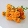 Decorative Flowers 1pc Artificial Rose Silk Long Stem Housewarming Garden Table Wedding DIY Party Bridal Bouquet Decoration