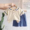 Clothing Sets College 2023 Summer Boys Wind Sports Suit For Kids Loose Toddler Boy Clothes Shirts Shorts 2pcs Outfits