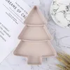 Piatti 1 pz scomparto per albero piccolo piatto di frutta secca piatti di plastica creativi di Natale vassoio ciotola forniture per la cucina di casa