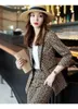 Womens Dresses Suits & Blazers Sets Spring Winter Casual Slim Woman Jackets Fashion Lady Office Suit Pockets Business Notched Coats Pants Size S-3XL