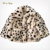 Coat Susy Fashion Baby Girl Boy Winter Jacket Leopard Faux Fur Thick Infant Toddle Warm Clothes Outwear 1 8Y 230208