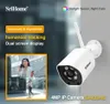 Srihome 4MP Bullet CCTV Mini AI Camera Mały system bezpieczeństwa IP Home Outdoor Home WiFi Kolor Night Kolor SH034C