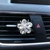 Decorations Outlet Alloy Color Diamond Starfish Crystal Flower Aromatherapy Car Perfume Clip Air Freshener Auto Interior Acces 0209