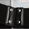 Belts 7.5cm Width 72cm Long Waist Belt Fashion Waist Belts Ladies Solid Stretch Elastic Wide Belt Dress Adornment for Women Waistband G230207