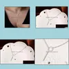 Pendant Necklaces Pendants Women Simple Shaped Choker Statement 18K Gold Plated Long Charms Chains Drop Delivery Jewelry Dht6D