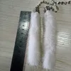 Decorations Fashion Imitate Mink Fur Car Pendant Crystal Diamante Rearview Mirror Hanging Fox Plush Ornaments Charm Auto Interior Decorate 0209