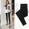 Maternity Bottoms 871# 2023 Spring Casual Cotton Skinny Legging Elastic Waist Belly Pencil Pants Clothes For Pregnant Women Pregnancy