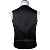 Mens Vests HiTie Brand 30 Colors Silk Jacquard Paisley Floral Waist Coat Jacket Necktie Hanky Cufflinks for Men Sleeveless XXXL 230209