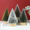 Christmas Decorations Mini Tree Gold Green Small Cedar Pine Table Top 2023 Navidad Ornaments Year Home Decor