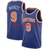 Nuevo RJ Julius Barrett Randle Derrick Kemba Rose Walker Baloncesto Jersey Patrick Collin Ewing Sexton