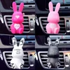 Dekorationer VENTS PARFUM CLIP AIR FRESHENER Rabbit Auto Interior Fragrance Smak Söt Toon Dolls Car Ornament Accessories Gifts 0209