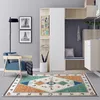 Carpets Bohemian Nation Style For Living Room Geometric Large Area Anti-slip Safety Rectangle Carpet Kids Home Decor Rug