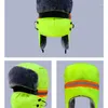 Berets 2023 Зимняя шляпа теплый солдат ушные клапаны крышка головные уборы для мужчин женщины лыжный пушистый фальшивый мех