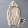 Hoodies للسيدات Mink Cashmere Sweater Sweater Women Hollow Hoodie Autumn and Winter Loos