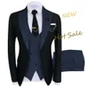 Men's Suits Blazers Arrival Terno Masculino Slim Fit Blazers Ball And Groom Suits For Men Boutique Fashion Wedding Jacket Vest Pants 230208