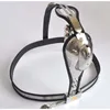 2022 Chastity Devices Male Model-T Curve Waist Adjustable Stainless Steel Chastity Belt Vaginal Plug For Women