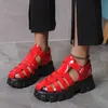En comfortabele vrouwen ademende zomer nieuwe designer teen dikke bodem waterdicht platform Roman sandalen Womes t ummer andals