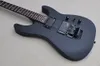 Factory Custom Matte Black Electric Guitar med olika fret Inlay Rosewood Fingerboard Black Hardwares kan anpassas