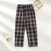 Pantaloni da pigiama da notte da uomo Pantaloni da uomo in flanella di cotone Autunno e inverno Pantaloni lunghi scozzesi spazzolati Caldi Homewear Uomo Pigiama Homme