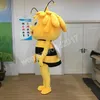 Costume da mascotte di Halloween Maya Bee Simulazione di personaggi dei cartoni animati Abiti da completo per adulti Vestito da carnevale di Natale per uomini e donne