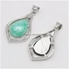 Charms Natural Abalone Shell Pingente Groa Liga de Crack de Crack Pingents Para Mulheres Jóias Fazendo Colares Diy DWB