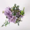 Decorative Flowers 1 Pieces Flower Head Diameter 9.5Cm Artificial Bouquet Home Decoration Accessories Wedding Year Candy Box Arrangement