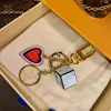 Hög QualTiy Key Chain Ring Holder Keychain Porte Clef Gift Män Kvinnor Bilväska Keychains med Box Jack21