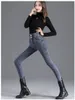 Jeans da donna Inizio primavera Vita alta Slim Fit Elasticizzato Vestibilità attillata Alta qualità 230209