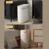 Lixeiras de resíduos 1316L Lixo do sensor de chute inteligente pode automática sala de estar da cozinha banheiro doméstico impermeável indução lixo lixo lixo 230208