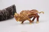 Pochettes à bijoux Fengshui bovin bibelot boîte décorative collection émail Animal sauvage cadeau