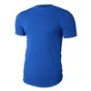 Heren t shirts zomer mode casual slanke elastische katoen vaste korte mouw mannen mannelijke fit tops tee bodybuilding fitness kleding