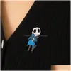 Broches Broches Jack Skellington Émail Badges Cauchemar Avant Noël Oogie Boogie Citrouille Roi Halloween Film Bijoux Épinglette Dhbyo