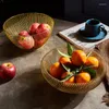 Plates Metal Wire Vegetable Fruit Snack Basket Desktop Kitchen Rack Storage Holder Sweet Fruits Nordic Organizing Art